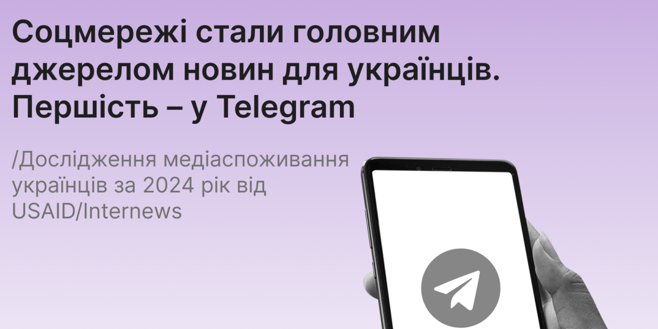 Соцмережі стали головним джерелом новин для українців: дослідження USAID / Internews